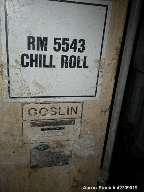 Used Goslin-Birmingham Single Drum Flaker, 78" diameter x 156" face.  304 stainless steel Drum is rated for 80 psi @ 350 deg F.  Infeed screw conveyor, Infeed belt conveyor, applicator roll and take ...