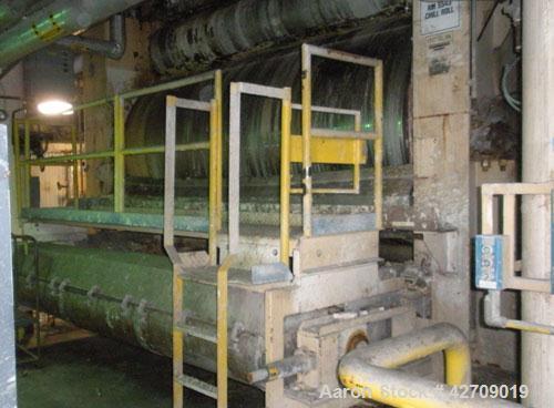 Used Goslin-Birmingham Single Drum Flaker, 78" diameter x 156" face.  304 stainless steel Drum is rated for 80 psi @ 350 deg F.  Infeed screw conveyor, Infeed belt conveyor, applicator roll and take ...