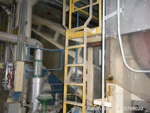 Used Goslin-Birmingham Single Drum Flaker, 78" diameter x 156" face.  304 stainless steel Drum is rated for 80 psi @ 350 deg F.  Infeed screw conveyor, Infeed belt conveyor, applicator roll and take ...