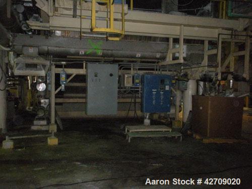 Used Goslin-Birmingham Single Drum Flaker, 78" diameter x 156" face.  304 stainless steel Drum is rated for 80 psi @ 350 deg F.  Infeed screw conveyor, Infeed belt conveyor, applicator roll and take ...