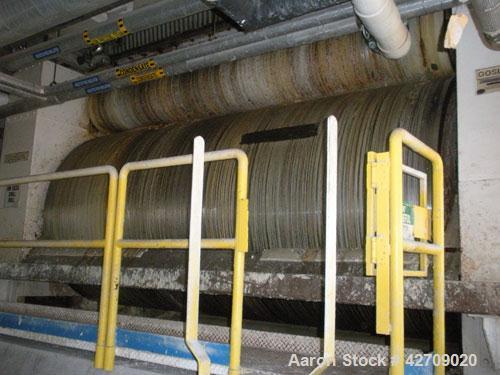 Used Goslin-Birmingham Single Drum Flaker, 78" diameter x 156" face.  304 stainless steel Drum is rated for 80 psi @ 350 deg F.  Infeed screw conveyor, Infeed belt conveyor, applicator roll and take ...