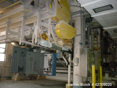 Used Goslin-Birmingham Single Drum Flaker, 78" diameter x 156" face.  304 stainless steel Drum is rated for 80 psi @ 350 deg F.  Infeed screw conveyor, Infeed belt conveyor, applicator roll and take ...