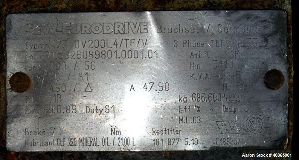 Used Andritz / Gouda Single Drum Dryer, Model E15/30.