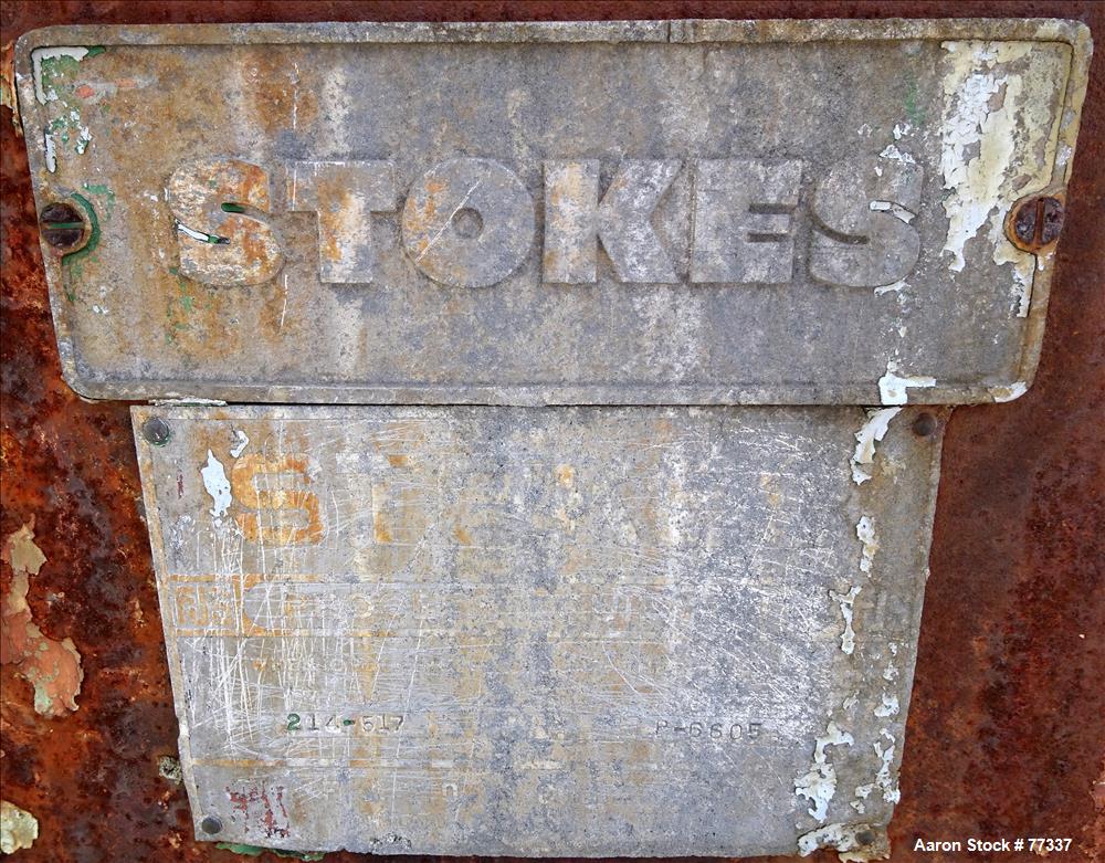 Used Stokes Double Drum Dryer