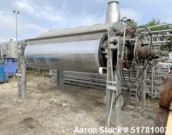 Used- Double Drum Dryer. (2) Approximate 42" diameter x 120" face chrome plated