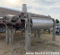  Double Drum Dryer. (2) Approximate 42" diameter x 120" face chrome plated rolls. Approximate rating...