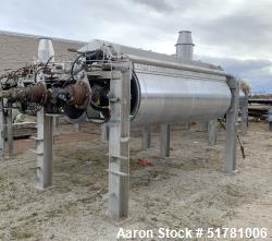 Used- Double Drum Dryer. (2) Approximate 42" diameter x 120" face chrome plated rolls. Each rated 160 psi at -20 to 650 degr...