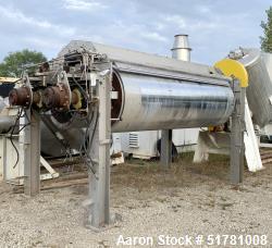 Used- Double Drum Dryer. (2) Approximate 42" diameter x 120" face chrome plated