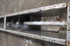 Used- Buflovak Single Drum Flaker, 304 Stainless Steel, Approximate Drum Surface