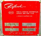 USED: Buflovak Double Drum Dryer, (2) 12