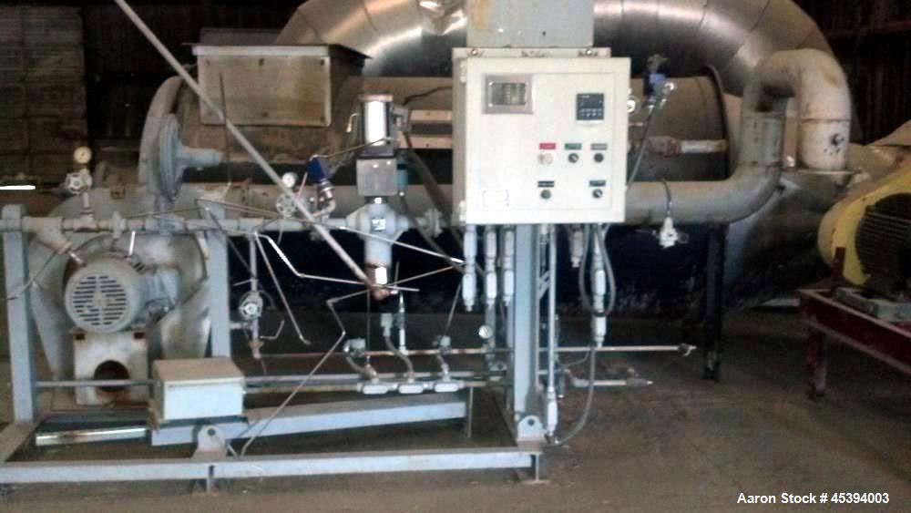 Used Flash Dryer, Rated 8 MBTU. Includes Cyclon