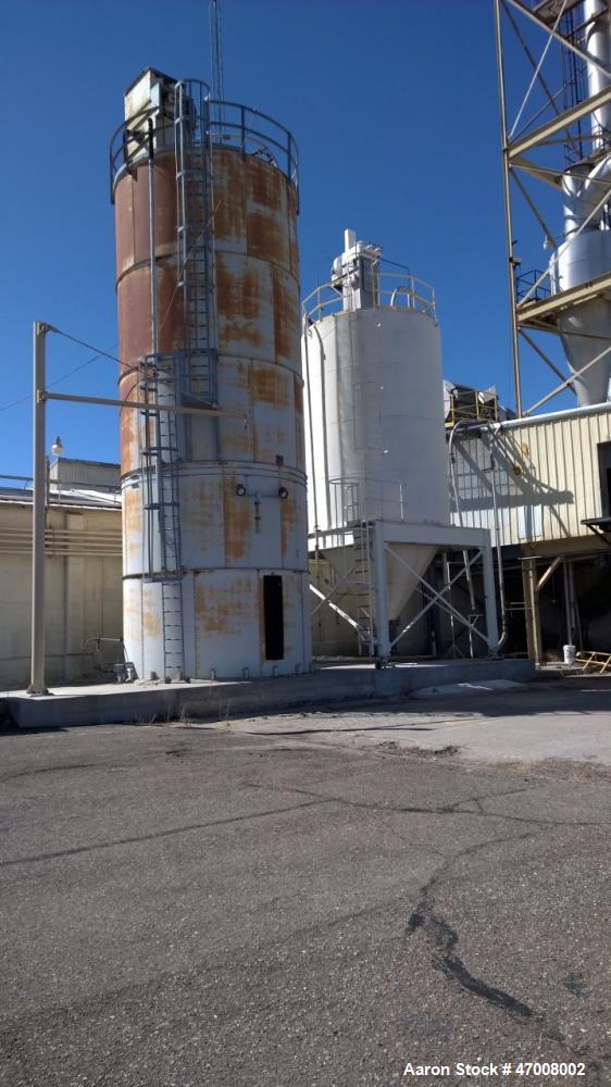 Used Barr-Rosin Flash Dryer. Maxon Burner rated at 20,000 BTU capability for a pull-thru system and 30,000 BTU for a push-thru system. All Stainless steel.