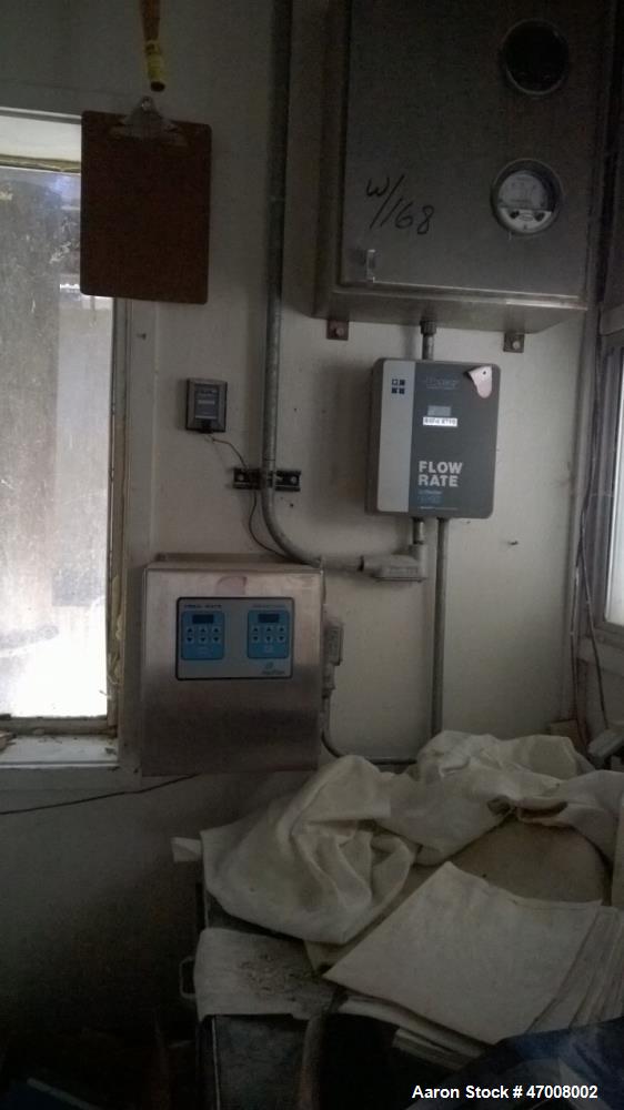Used Barr-Rosin Flash Dryer. Maxon Burner rated at 20,000 BTU capability for a pull-thru system and 30,000 BTU for a push-thru system. All Stainless steel.