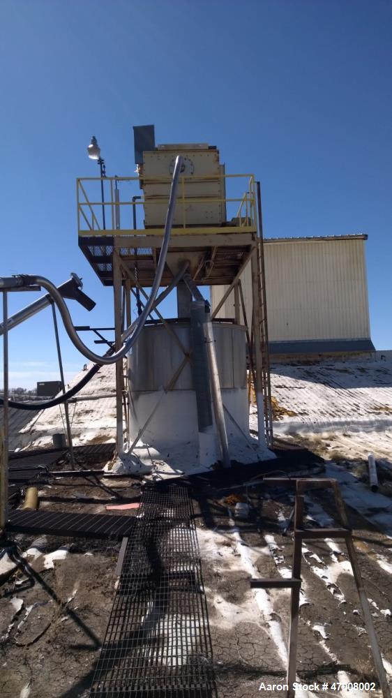 Used Barr-Rosin Flash Dryer. Maxon Burner rated at 20,000 BTU capability for a pull-thru system and 30,000 BTU for a push-thru system. All Stainless steel.
