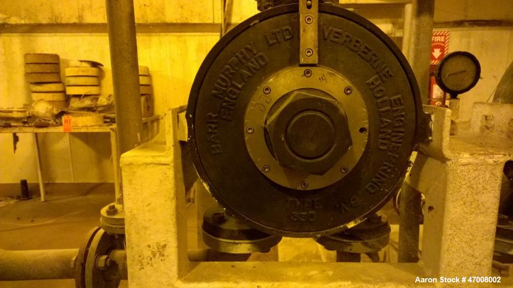 Used Barr-Rosin Flash Dryer. Maxon Burner rated at 20,000 BTU capability for a pull-thru system and 30,000 BTU for a push-thru system. All Stainless steel.