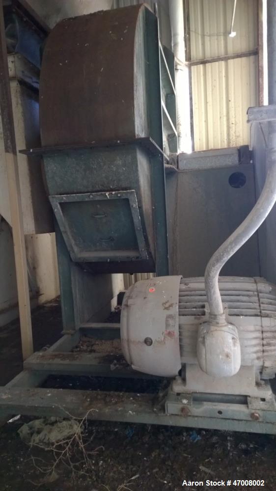 Used Barr-Rosin Flash Dryer. Maxon Burner rated at 20,000 BTU capability for a pull-thru system and 30,000 BTU for a push-thru system. All Stainless steel.