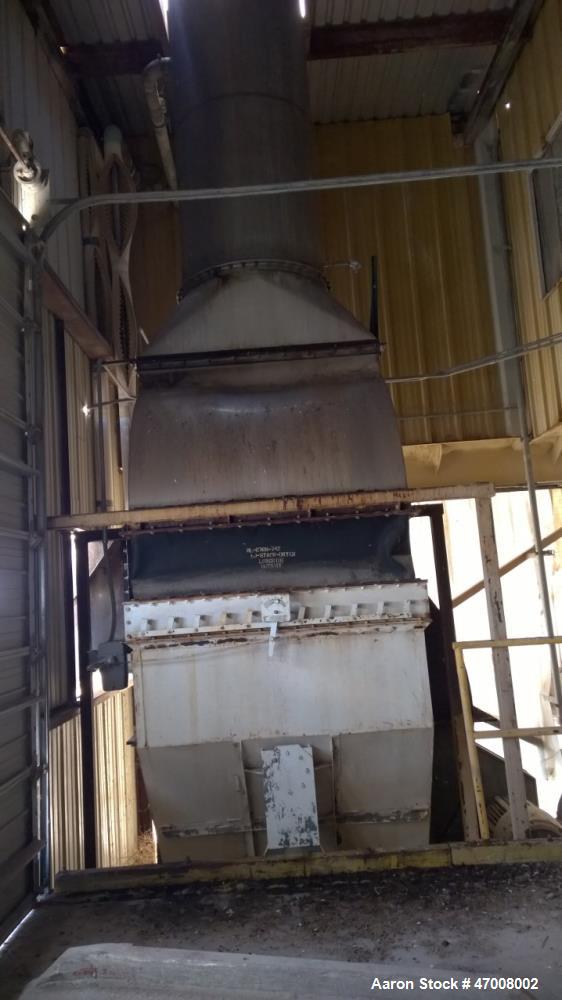 Used Barr-Rosin Flash Dryer. Maxon Burner rated at 20,000 BTU capability for a pull-thru system and 30,000 BTU for a push-thru system. All Stainless steel.