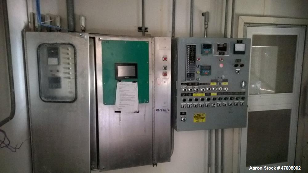 Used Barr-Rosin Flash Dryer. Maxon Burner rated at 20,000 BTU capability for a pull-thru system and 30,000 BTU for a push-thru system. All Stainless steel.