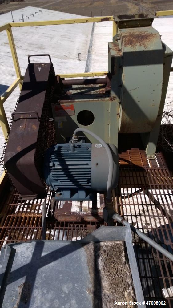 Used Barr-Rosin Flash Dryer. Maxon Burner rated at 20,000 BTU capability for a pull-thru system and 30,000 BTU for a push-thru system. All Stainless steel.