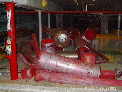 Used APV Anhydro Type SFD-63 Spin Flash Dryer, W.O. #112-00-459, stainless steel construction. Unit includes an American Air Filter Varicel pre-filter, 40 hp blower. Gas burner with stainless steel c...