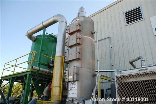 Used Anhydro / APV Spin Flash Dryer, Model SFD-59, stainless steel. Chamber diameter 800 mm, feed vat diameter 1600 mm x 1500 mm high. Closed inert loop operation and is metered for propane gas fuel....