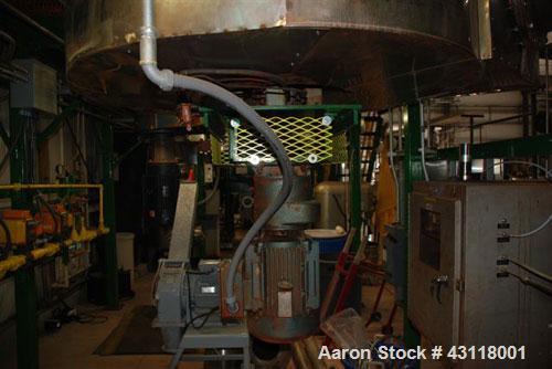 Used Anhydro / APV Spin Flash Dryer, Model SFD-59, stainless steel. Chamber diameter 800 mm, feed vat diameter 1600 mm x 1500 mm high. Closed inert loop operation and is metered for propane gas fuel....