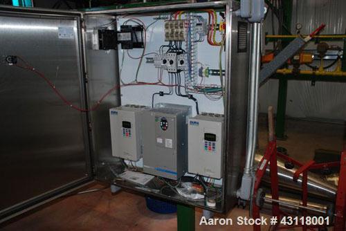 Used Anhydro / APV Spin Flash Dryer, Model SFD-59, stainless steel. Chamber diameter 800 mm, feed vat diameter 1600 mm x 1500 mm high. Closed inert loop operation and is metered for propane gas fuel....