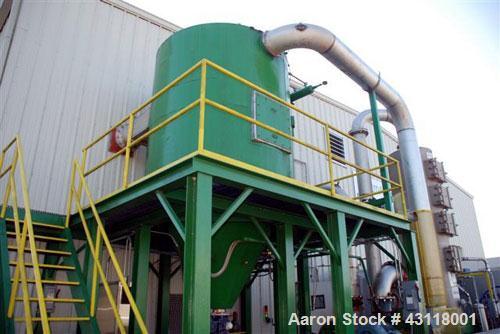 Used Anhydro / APV Spin Flash Dryer, Model SFD-59, stainless steel. Chamber diameter 800 mm, feed vat diameter 1600 mm x 1500 mm high. Closed inert loop operation and is metered for propane gas fuel....
