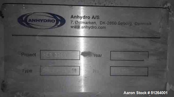 Used- Anhydro SPX Flow Spin Flash Dryer