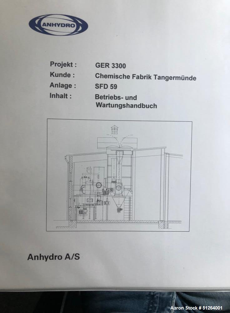 Used- Anhydro SPX Flow Spin Flash Dryer