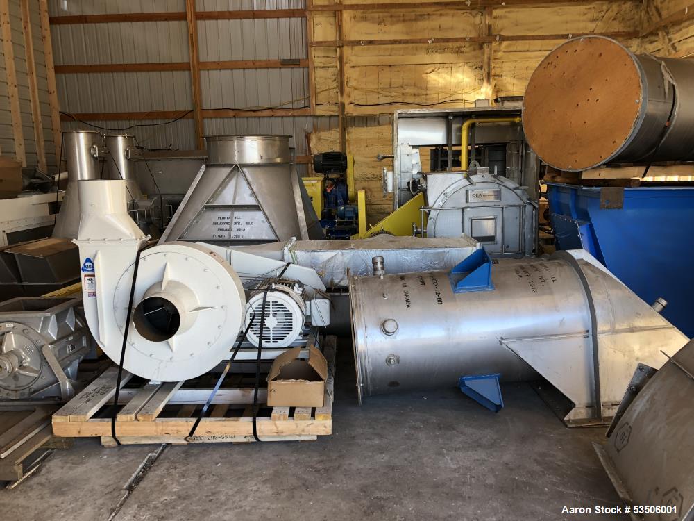 Unused GEA P-Type Feed-Type Ring Dryer | 304 Stainless Steel | 4,560 lb/hr