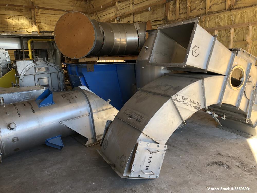 Unused GEA P-Type Feed-Type Ring Dryer | 304 Stainless Steel | 4,560 lb/hr