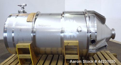 Used Marriott Walker Flash Cooler, 316 Stainless Steel, Vertical. Approximate 48" diameter x 56" straight side top section x 52" diameter x 31" straight side bottom section, dished top, coned bottom....