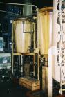 USED: Flash drying system designed to remove 1% to 2% water from industrial lubricating oils. Oil is pumped through a plate type heat exchanger where it enters the flash dryer chambers through a spra...