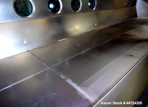 Used unused Lodige (DMR) type WFT40-10 316L stainless steel fluidized continuous bed dryer. Unit includes controls.