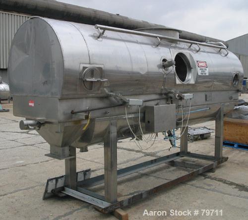 Used Stainless Steel APV continuous Fluid Bed Dryer, Model FBTS2