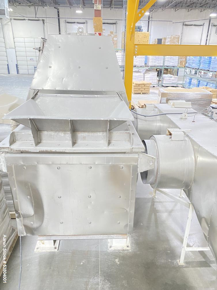 Used Carman Industries Model FBP-422, Industrial Vibrating Fluid Bed Dryer and Cooler Processor