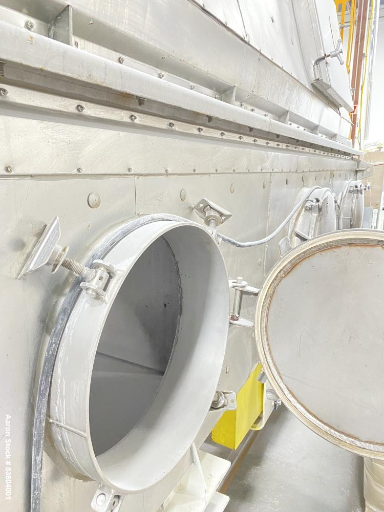 Used Carman Industries Model FBP-422, Industrial Vibrating Fluid Bed Dryer and Cooler Processor