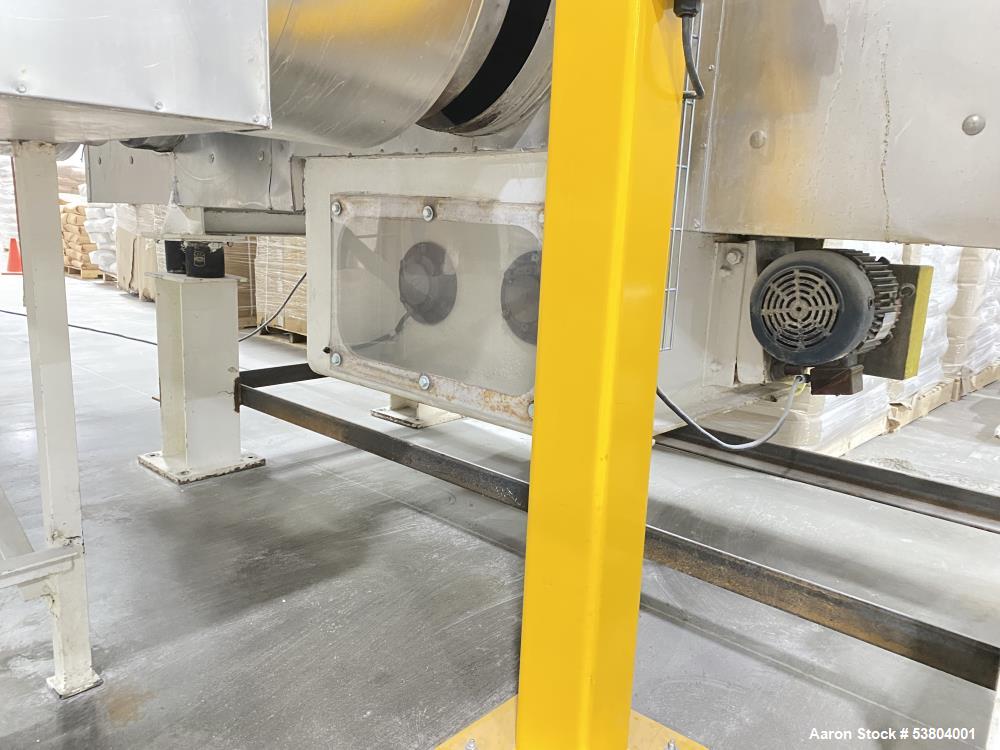 Used Carman Industries Model FBP-422, Industrial Vibrating Fluid Bed Dryer and Cooler Processor