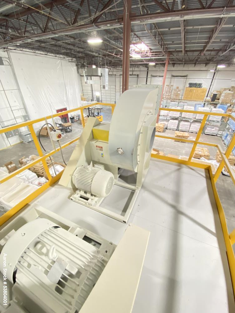 Used Carman Industries Model FBP-422, Industrial Vibrating Fluid Bed Dryer and Cooler Processor