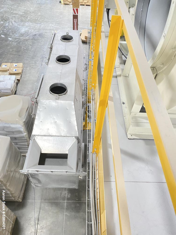 Used Carman Industries Model FBP-422, Industrial Vibrating Fluid Bed Dryer and Cooler Processor