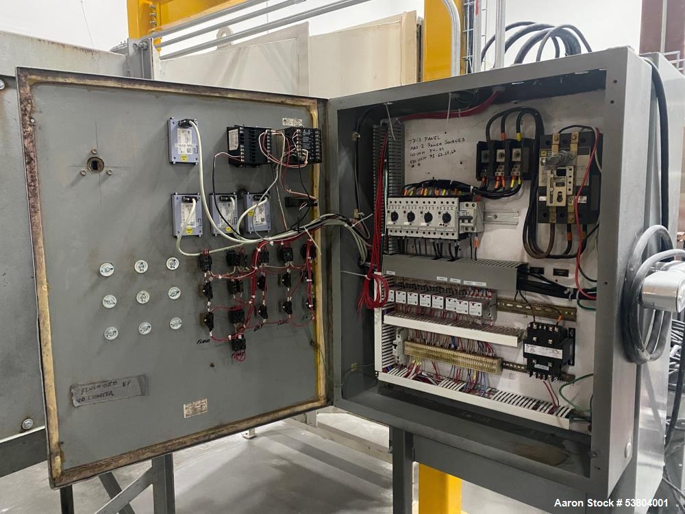 Used Carman Industries Model FBP-422, Industrial Vibrating Fluid Bed Dryer and Cooler Processor