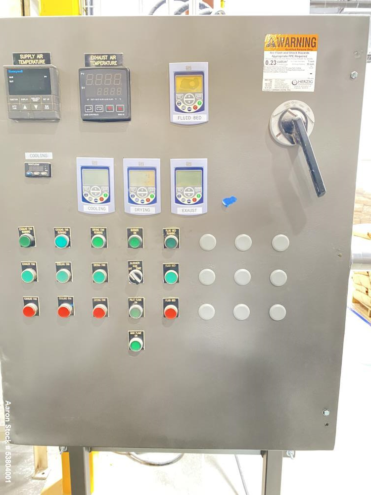 Used Carman Industries Model FBP-422, Industrial Vibrating Fluid Bed Dryer and Cooler Processor
