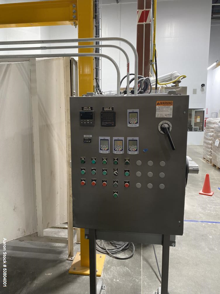 Used Carman Industries Model FBP-422, Industrial Vibrating Fluid Bed Dryer and Cooler Processor
