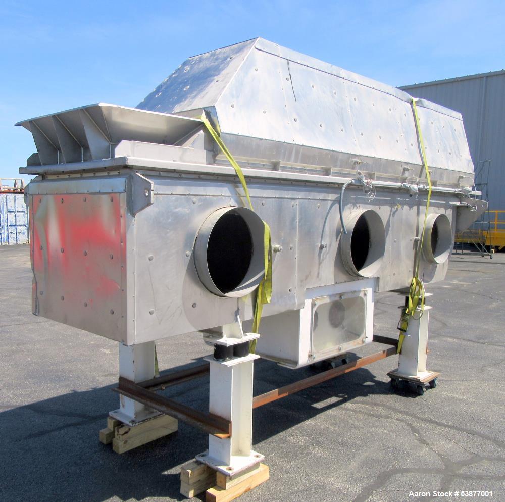 Used Carman FBP-422 Vibrating Fluid Bed Dryer & Cooler – 5,000 Lbs/Hr Capacity
