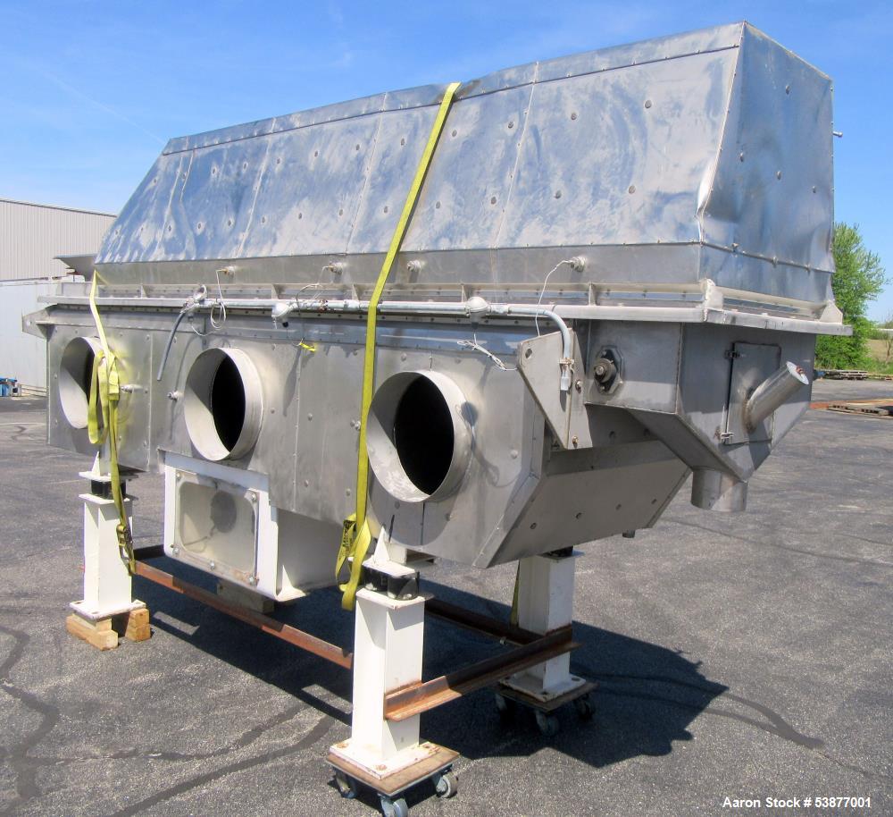 Used Carman FBP-422 Vibrating Fluid Bed Dryer & Cooler – 5,000 Lbs/Hr Capacity