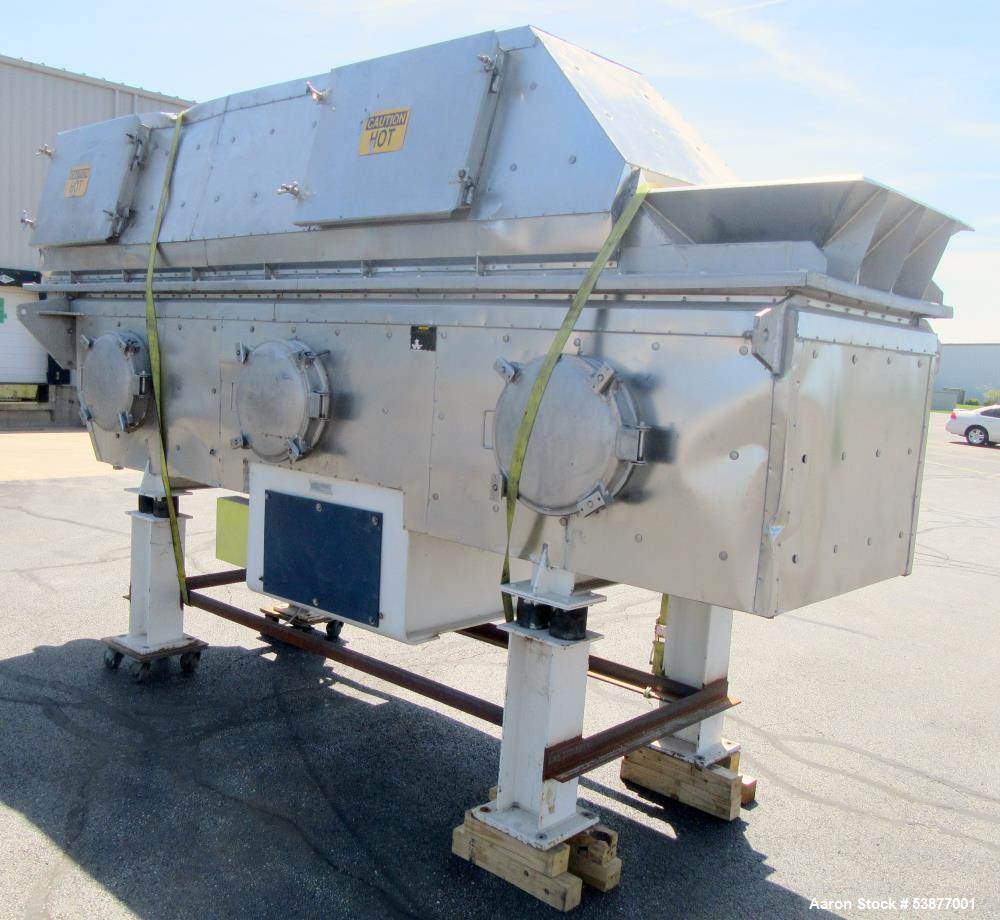 Used Carman FBP-422 Vibrating Fluid Bed Dryer & Cooler – 5,000 Lbs/Hr Capacity