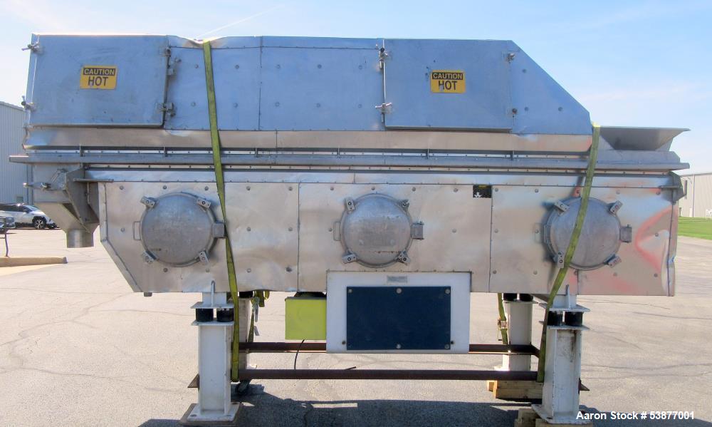 Used Carman FBP-422 Vibrating Fluid Bed Dryer & Cooler – 5,000 Lbs/Hr Capacity
