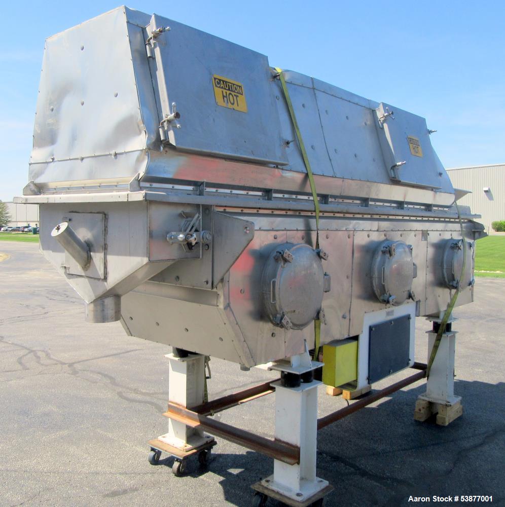 Used Carman FBP-422 Vibrating Fluid Bed Dryer & Cooler – 5,000 Lbs/Hr Capacity