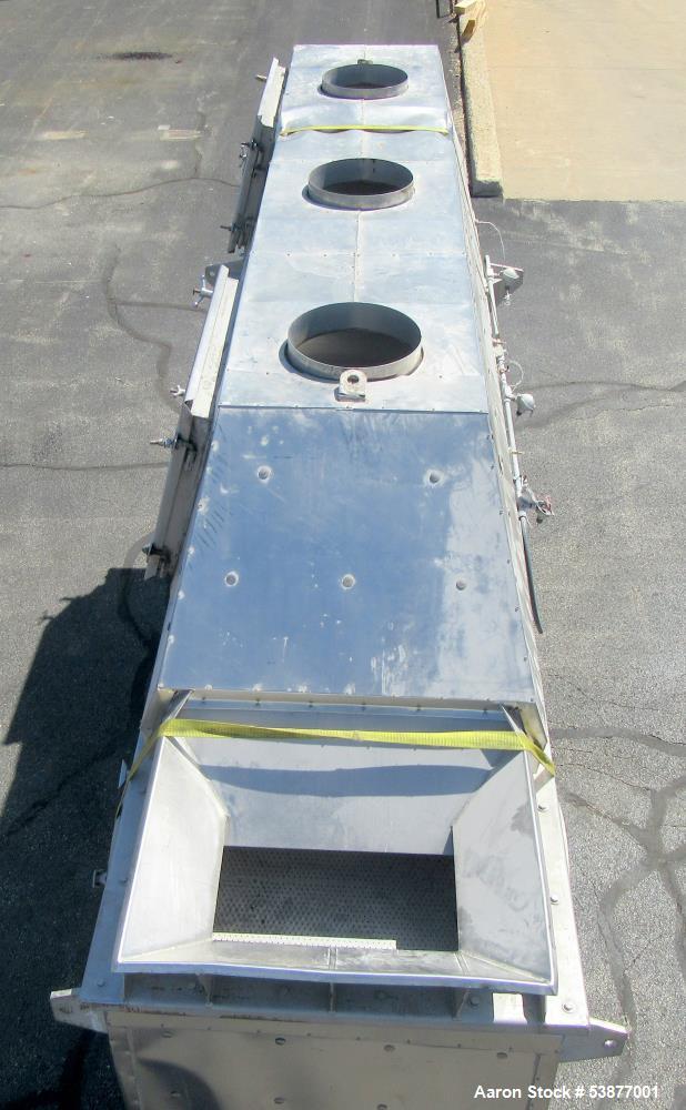 Used Carman FBP-422 Vibrating Fluid Bed Dryer & Cooler – 5,000 Lbs/Hr Capacity